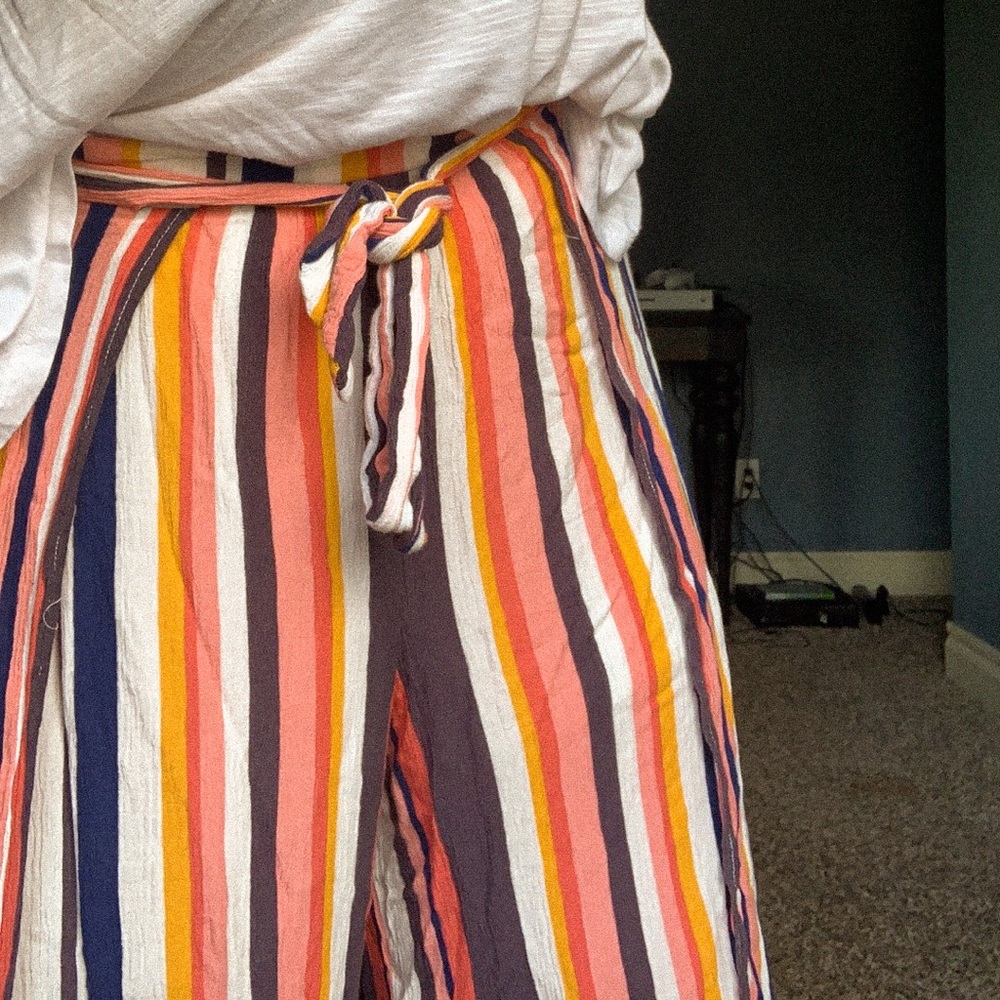 Rainbow Striped Flow Pants